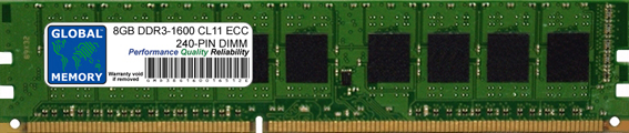 8GB DDR3 1600MHz PC3-12800 240-PIN ECC DIMM (UDIMM) MEMORY RAM FOR IBM/LENOVO SERVERS/WORKSTATIONS